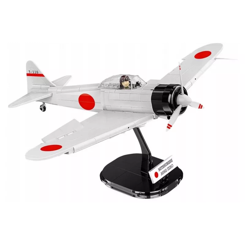 Conjunto de construção Cobi Mitsubishi A6M2 „Zero-Sen“ — 347 peças, idade recomendada 3+