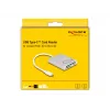 Leitor de cartões DeLOCK 91005 USB 3.2 Gen 1 Type-C cinzento CF MMC MicroSD