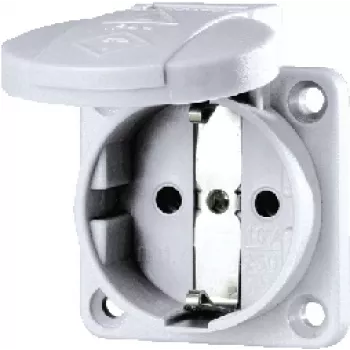 MENNEKES Tomada SCHUKO de encastrar 16A 11030 cinzento 2P+E 230V 11030 (11030.)