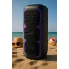 Altifalante estéreo portátil SQUEAK SQ1009 – Bluetooth 5.3, 45 W RMS, 10 h de autonomia, FM, USB, AUX, LED, 1800 mAh, preto