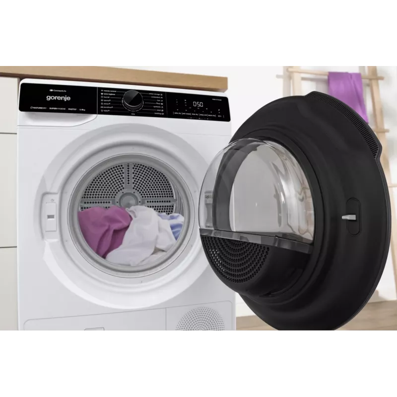 Máquina de secar roupa Gorenje DPNA92WIFI independente de carregamento frontal 9 kg A++ preto, branco