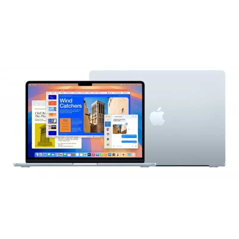 Apple MacBook Air 13 polegadas: chip M4 com CPU de 10 núcleos e GPU de 8 núcleos, 16 GB, 256 GB SSD – Azul-céu