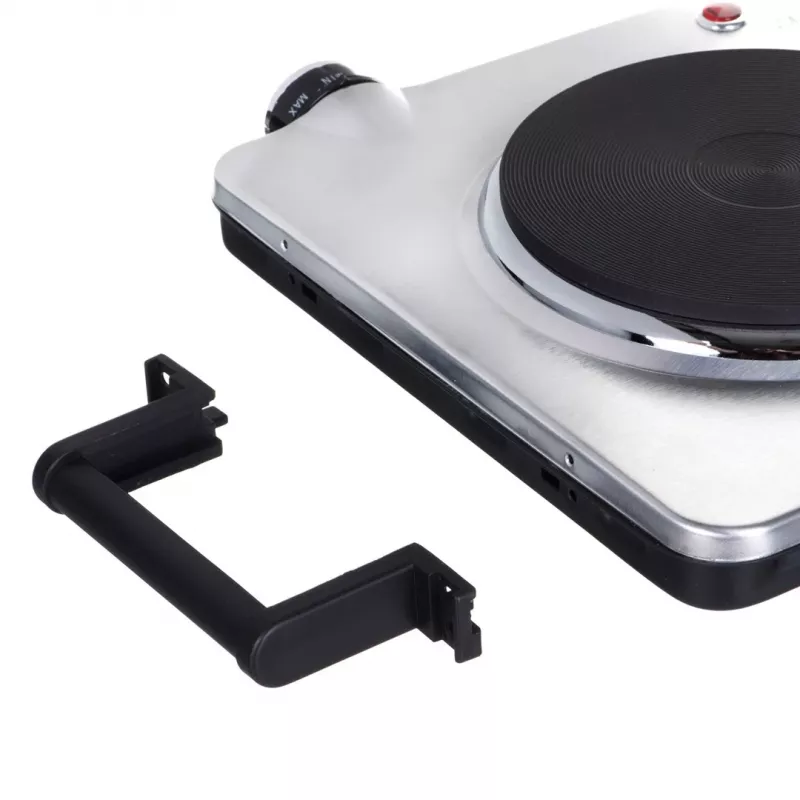 Placa de cozinha Clatronic DKP 3668 E preta, aço inoxidável para bancada, placa selada, 2 zonas de cozedura