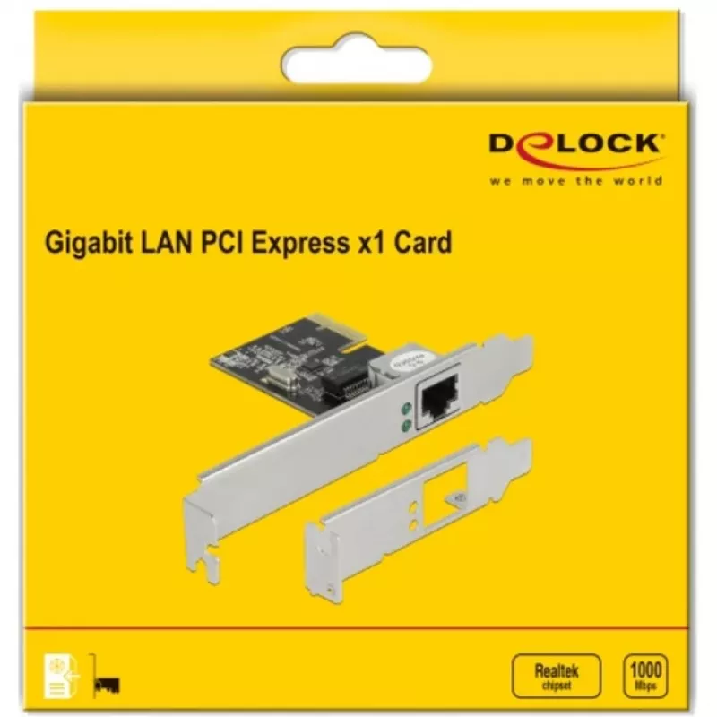 Placa PCI Express x1 DeLOCK RTL8111 1 x RJ45 Gigabit LAN