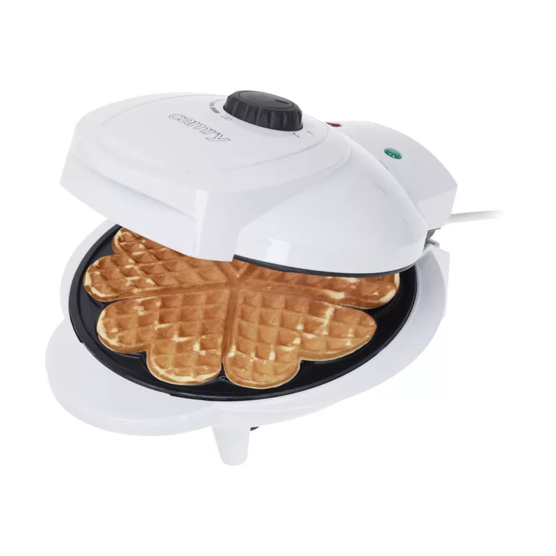 Camry | Máquina de waffles | CR 3022 | 1000 W | Número de bolos 5 | Em forma de coração | branco