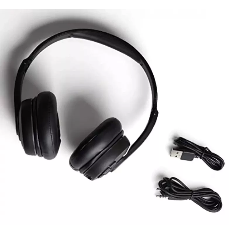 Auscultadores Skullcandy sem fios com arco de cabeça preto