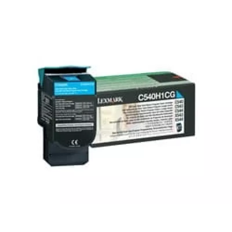 Lexmark C540H1CG cartucho de toner para C540/C543/C544/C546, ciano, alto rendimento, 2000 páginas