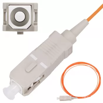 Pigtail SC/UPC Cabo Multimodo Extralink OM2 50 µm 900 µm 2 m FTTH laranja