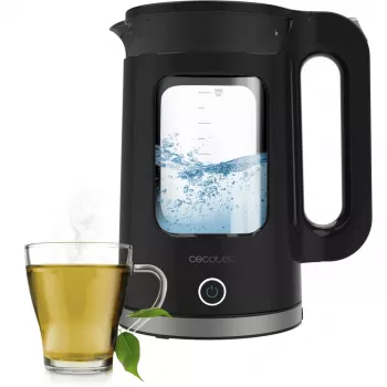 Chaleira Cecotec Thermosense 330 Glassy 1,7 L 2200 W preta