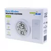 Estação meteorológica sem fios GreenBlue, temperatura IN/OUT, relógio, °C/°F selecionável, alcance até 60 m, GB162