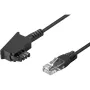Wentronic Goobay - Cabo telefónico - TAE-F (M) - RJ-45 (M) - 15 m - preto (51236)