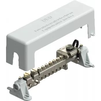OBO BETTERMANN Barra de equipotencialidade 1801VDE cinzento-claro c/7 terminais até 25 mm² 1801VDE (5015650)