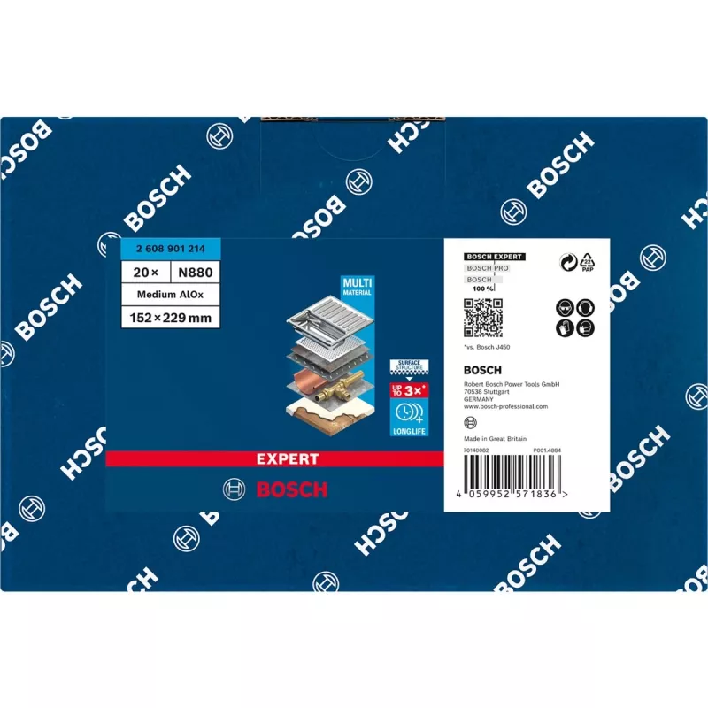 Bosch 2 608 901 214 acessório de lixagem manual bloco de lixa grão médio 1 unid.