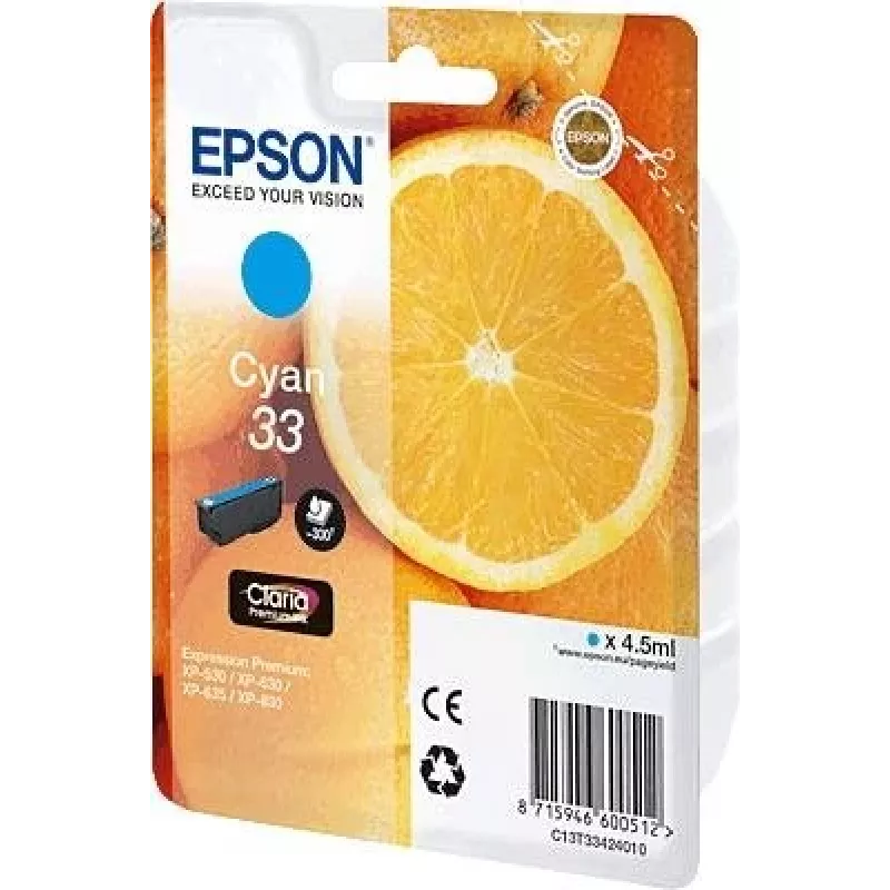 Epson Oranges C13T33424010 tinteiro 1 unid. original ciano