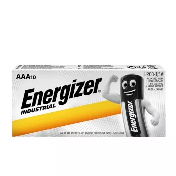 Pilhas alcalinas Energizer Industrial AA - 6x packs de 10 + 6x packs de 10 grátis