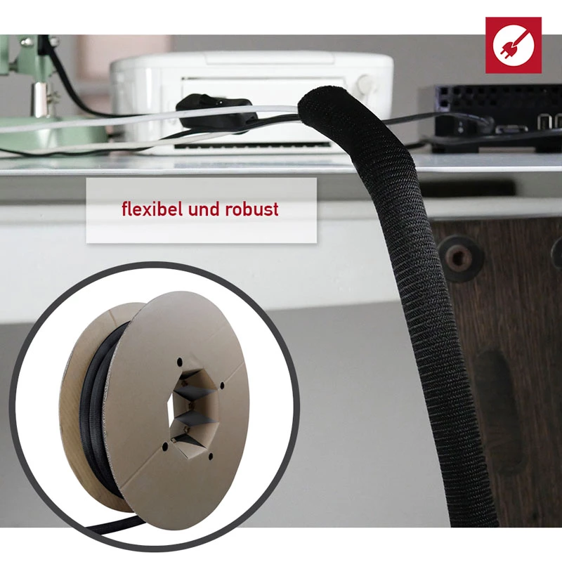 Calha para cabos Label-the-cable PRO5110 preto