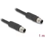 Cabo sensor/atuador DeLOCK 1 m RST M12 preto 80514