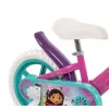 Bicicleta infantil HUFFY GABBI 12 polegadas, rosa, travão de contrapedal, rodas de apoio, pneus de espuma