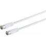 Cabo coaxial de satélite ShiverPeaks 80105-128 – 100% blindado, ficha F-Quick para F-Quick