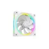 DeepCool FL12R WH 3-in-1 Reverse 120 mm ventoinhas de caixa, 3 un., 500-2150 RPM, 93,45 m³/h, rolamento de dinâmica de fluidos, PWM de 4 pinos, 33,9 dB, brancas