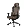 Cadeira gaming Arozzi Vernazza SoftPU castanha — design ergonómico, revestimento SoftPU