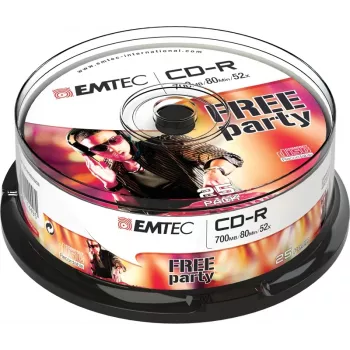 CD-R Emtec ECOC802552CB 700 MB 52x 25 unid.