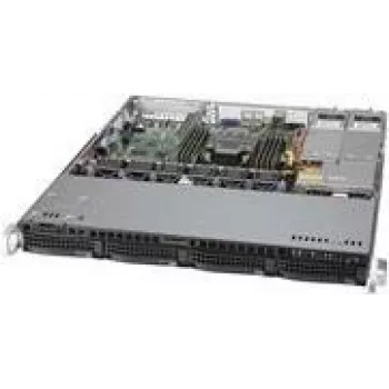 Supermicro SC813M F2TQC4-R407CB - Montagem em rack - 1U - ATX - SATA/SAS - Hot-Swap - preto