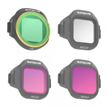 Conjunto de 4 filtros Sunnylife MCUV + CPL + ND32 + ND64 para MINI 5 Pro