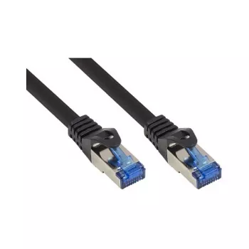 Cabo de rede Cat.6A SmartFLEX HF Good Connections preto 0,25m
