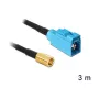 Cabo coaxial DeLOCK 88652 RG-174 3 m SMB FAKRA Z preto