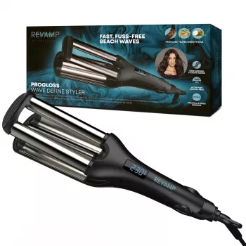 Modelador de caracóis e ferro de alisar Revamp Wave Define Styler WV-1750-EU 2-em-1