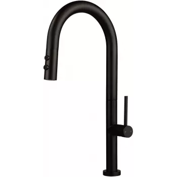 Torneira de cozinha com chuveiro extensível - 2 tipos de jato
