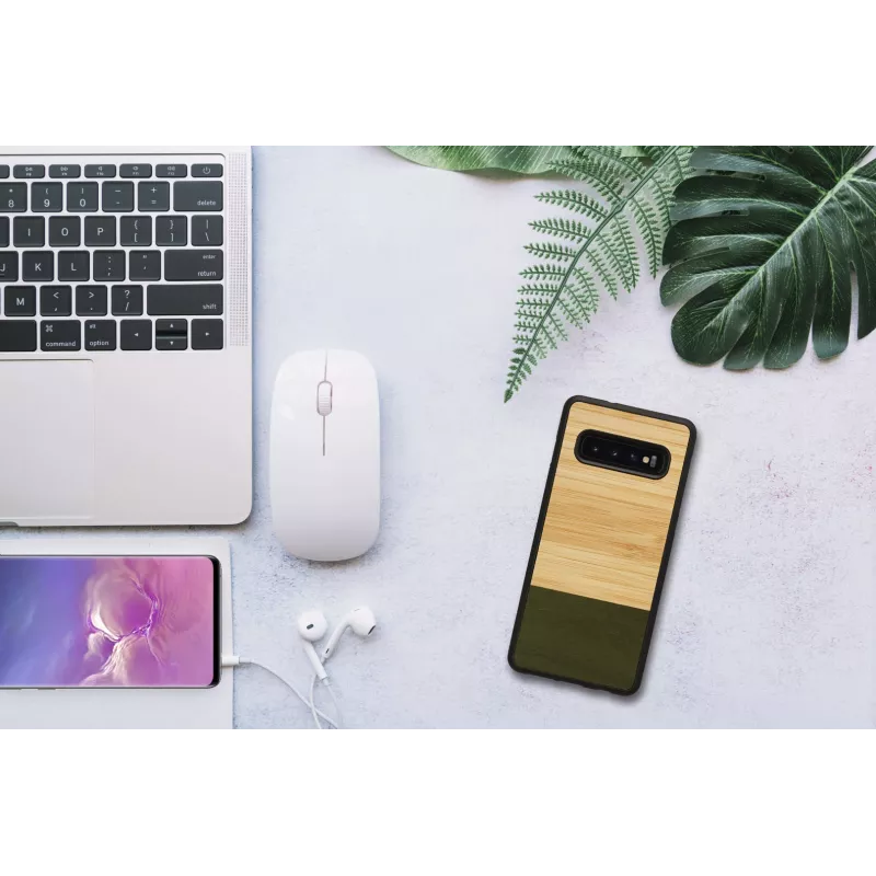 Capa para smartphone Man and Wood para Galaxy S10 — Bamboo Forest preto