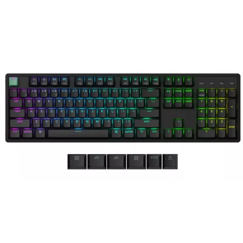 Teclado sem fios K10 HE/preto K10H-J1 Keychron