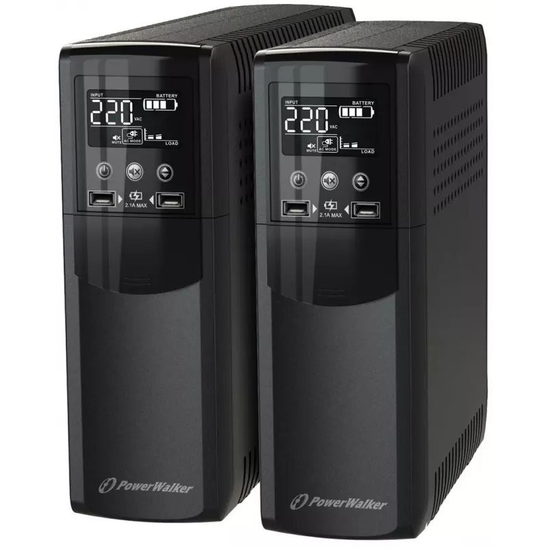 BlueWalker PowerWalker VI 800 CSW IEC UPS line-interactive, 800 VA (0,8 kVA), 480 W, preta
