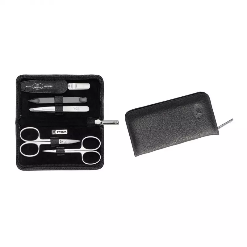 ZWILLING 98681-004-0 conjunto de manicura/pedicura aço inoxidável preto