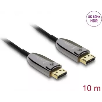 Cabo ótico ativo DELOCK DisplayPort 2.1 8K 60 Hz 40 Gbps 10 m