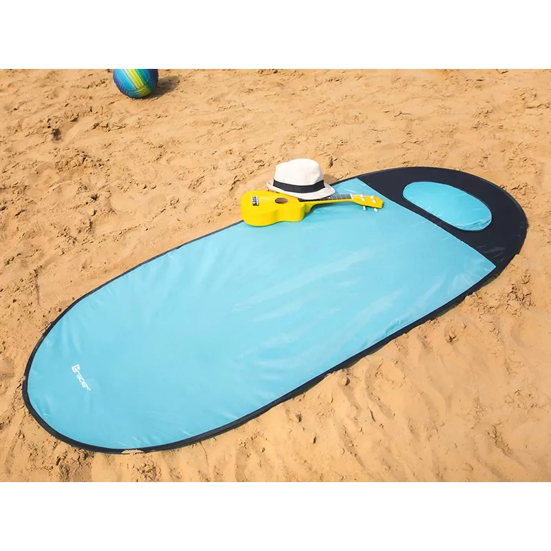 Esteira de praia TRACER Pop Up 46933 — esteira de praia portátil leve, azul