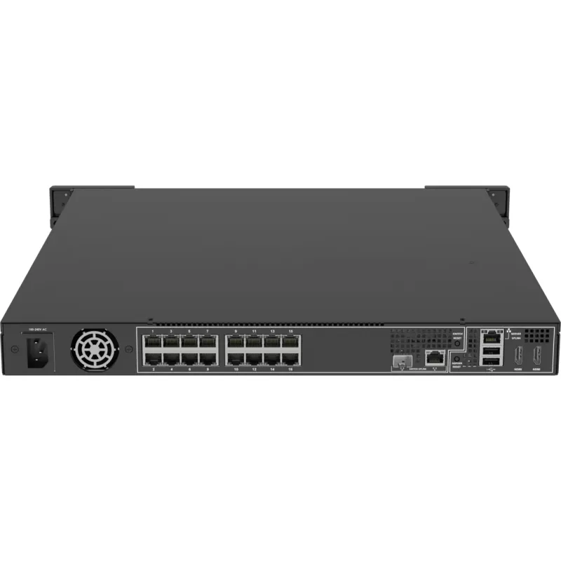 AXIS S2216 Mk II 8 TB gravador de vídeo em rede, 16 canais, 1U