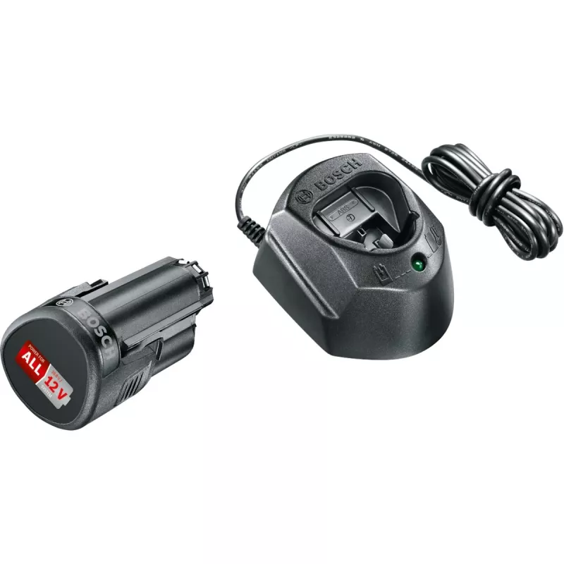 Conjunto de bateria e carregador Bosch 1 600 A01 L3D para ferramentas sem fios