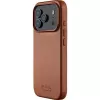 Mujjo Full Leder Case MagSafe capa para iPhone 17 Pro castanho