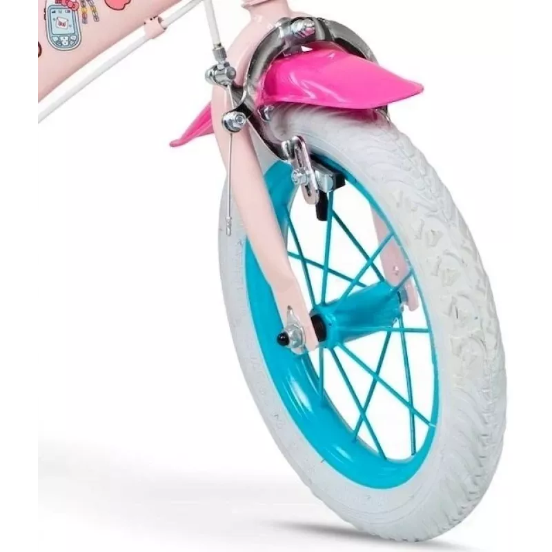 Bicicleta de equilíbrio para criança Toimsa Hello Kitty 30,5 cm modelo 1249 – roda de 30,5 cm, quadro leve
