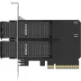 Placa adaptadora PCIe icybox MB312M4P-B — 2× M.2 NVMe para PCIe 4.0 x8 (bifurcação)
