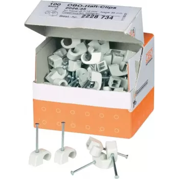 OBO Bettermann Abraçadeiras de pregar ISO Diâmetro do feixe: 7 - 11 mm Cinzento Conteúdo: 100 unid. (2228734)