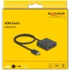 Switch HDMI DeLOCK 18901 144Hz preto plástico 55x55x15mm