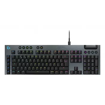 Teclado mecânico gaming com fios Logitech G915 X preto com iluminação RGB