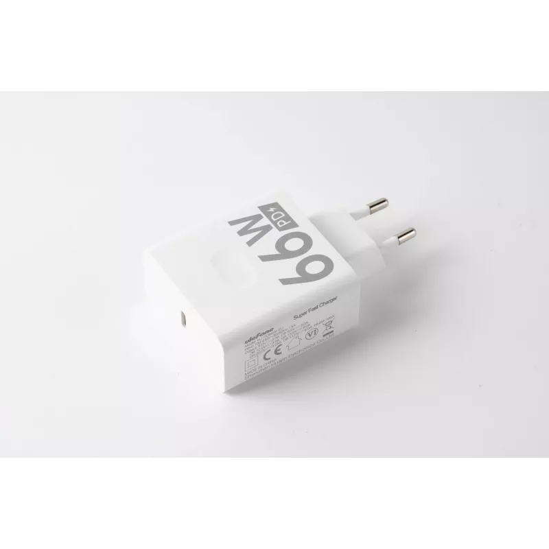 Carregador UleFone 66W — fonte de alimentação USB rápida para dispositivos portáteis, modelo UF-CHAR-66WR