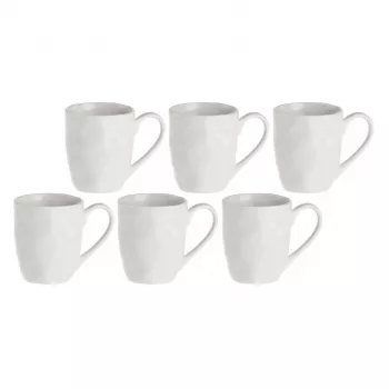 Conjunto de 6 canecas LA PORCELLANA BIANCA U10077009U00-Z 110 ml porcelana