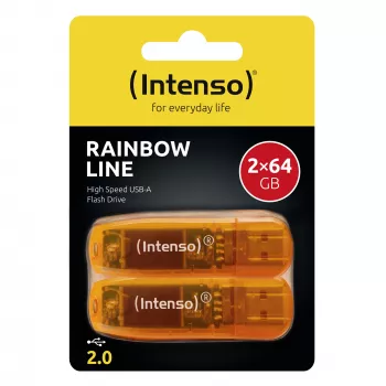 Pen drive USB2 2X64GB/RAINBOW 3502492 Intenso