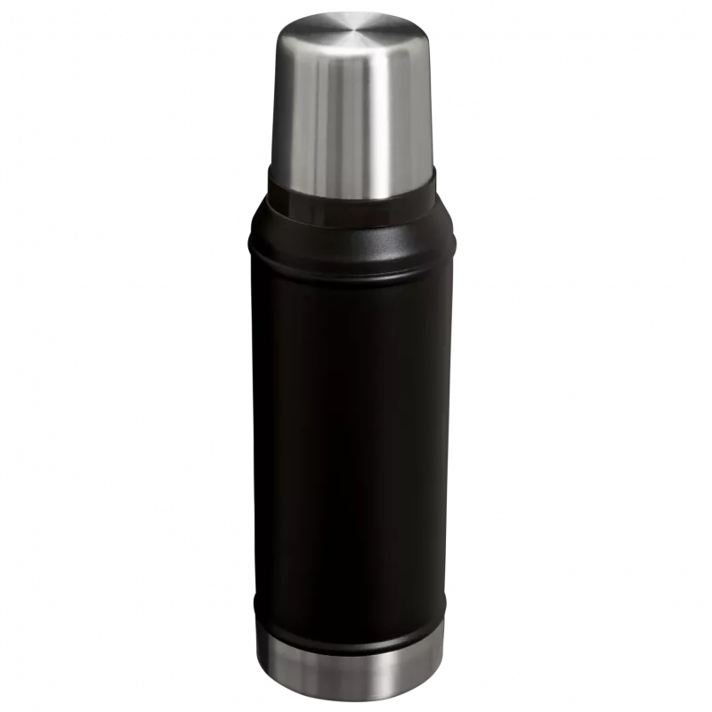 Garrafa térmica STANLEY Legendary Classic 0,94 L, preta, parede dupla com isolamento a vácuo